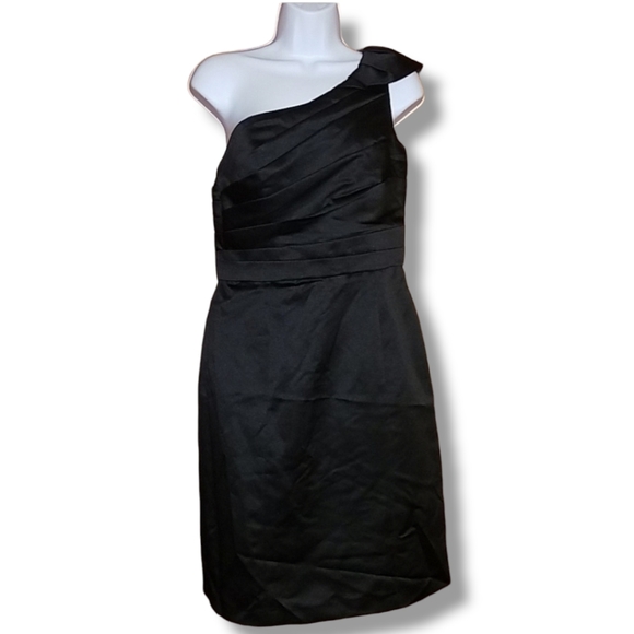 Alfred Angelo Dresses & Skirts - 3/$15 ONE SHOULDER BLACK EVENING PROM GOWN DRESS